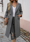 SC Long Sleeve Lapel Long Coat GSXL-HD9946