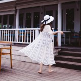 White Lace Dress 2019 Sexy Summer Half Sleeve Dresses Plus Size Bohemian Beach Party Sundress Casual Loose 