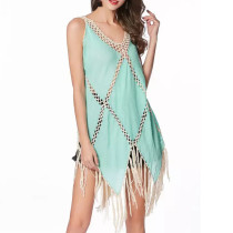 Soft feeling breathable hot beach wear dress summer crochet beach cover up 