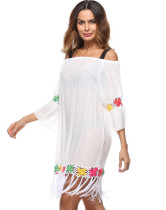 manufacturers Handmade Crochet Embroidered Ladies Blouse for Beach with tassel