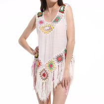 Short cheap beachwear girls beach dress beach cover 