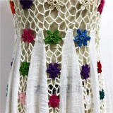 Woman Clothes Boho Blouse Crochet Cardigan Lace Handmade Knitting Casual Beach Wear Cover up