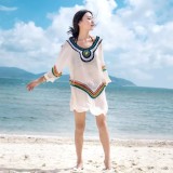 2019 hot sale summer lady beach bikini blouse dress