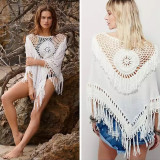 Women Bathing Suit Cover Up Beach Bikini Swimsuit Swimwear Crochet Dress