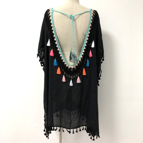 2019 NEW FASHION WOMEN Handmade Crochet DRESS Casual Solid Neck Sleeveless Mini Dress Plus Size 