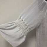 White Sexy Women Crochet Tassel Bikini Swimwear Cover Up Woman Beach Dress Bathing Suit Beach Swimwear cover up
