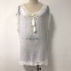 Sexy Boho Midi Dress White Cotton Loose Summer Beach Dress