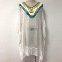 OEM factory clothing women fashion sexy beach handmade Crochet dress 
