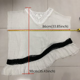 2019 OEM Women Ladies Bikini Cover Up Bathing Suit Crochet Swimwear Beach irregularity Dress Bikini Cover Up Bathing Suit Swimsuit