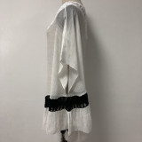 2019 OEM Women Ladies Bikini Cover Up Bathing Suit Crochet Swimwear Beach irregularity Dress Bikini Cover Up Bathing Suit Swimsuit