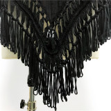  2019 Black elegant sexy beach cover up blouse lace swimsuit woman beach wear
