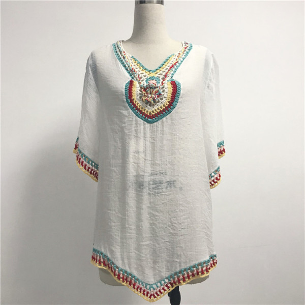 New Custom Printed Beachwear Bathing Suit Beach Coverup Dress