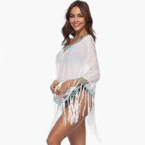  Women Boho Bohemian crochet Dress For Beach Summer Ladies Casual Dresses tassel Wholesale Clothing 