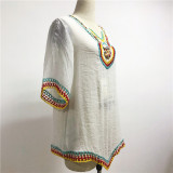 New Custom Printed Beachwear Bathing Suit Beach Coverup Dress