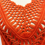 Womens Crochet Swimwear Beach Dress Tops Bikini Swimsuit Cover Up 