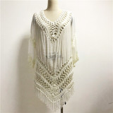 Women Tropical Bathing Suit Crochet Bikini Cover Up Swimwear Summer Beach Dress 