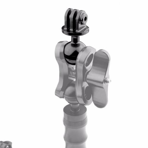 BGNing CNC 360 Degree Rotation Ball Head Tripod Mount 2.5CM Gimbal Stabilizer Holder for Gopro Hero 5 4 Yi SJCam GitUp Action Cameras