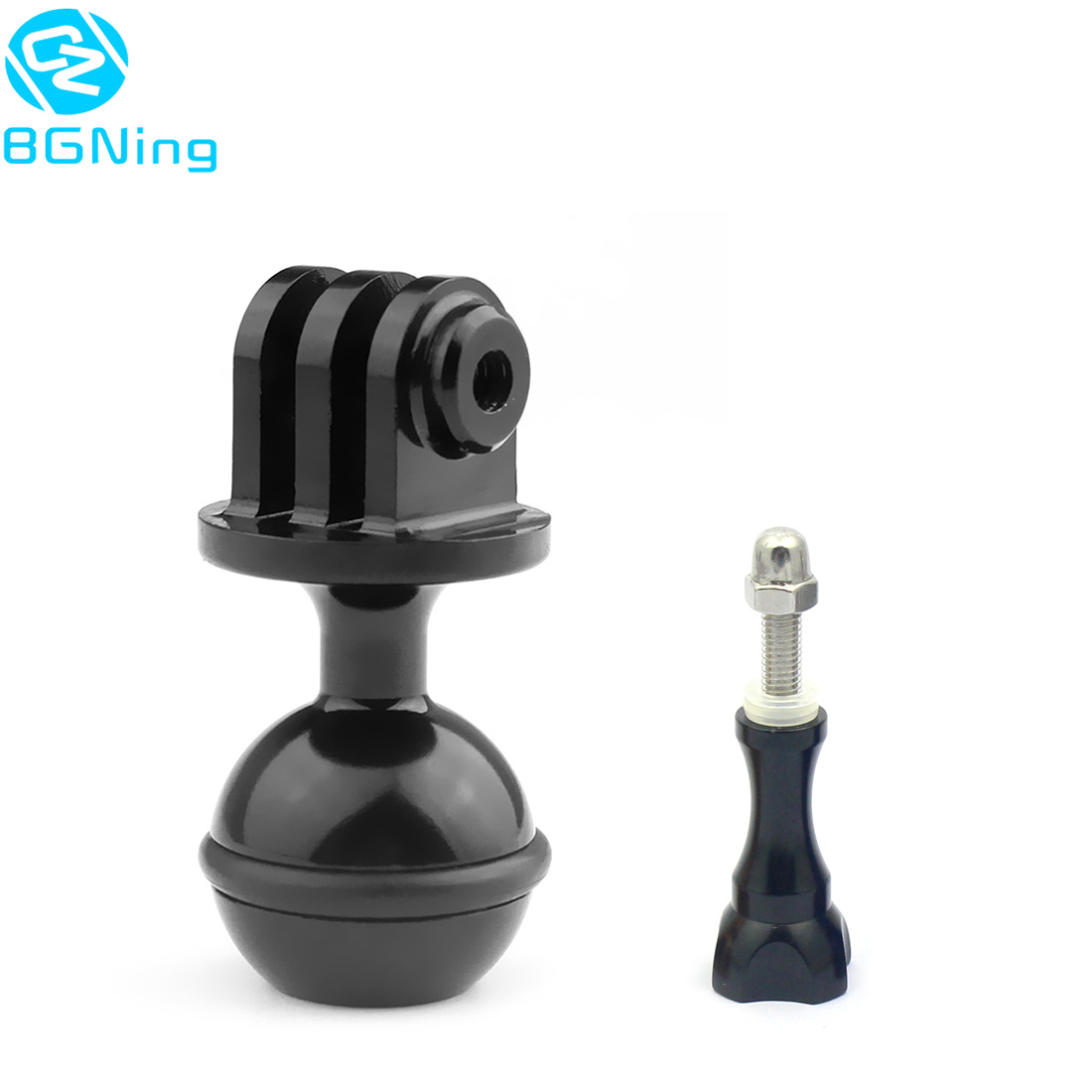 BGNing CNC 360 Degree Rotation Ball Head Base Mount Tripod 2.5cm w Screw for Hero 5 4 3+ 3 Session for XiaoYi SJCam GitUp Action Camera