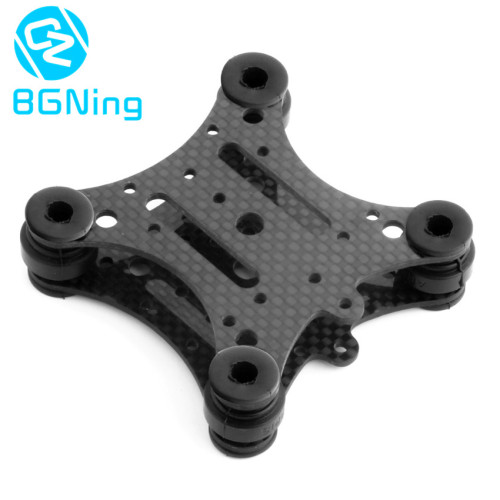 BGNing Carbon Fiber Anti-vibration Plate & Rubber Balls PTZ for Gopro Action Cams for DJI Phantom 1 2 FPV Drone Quadcopter Gimbal Mount
