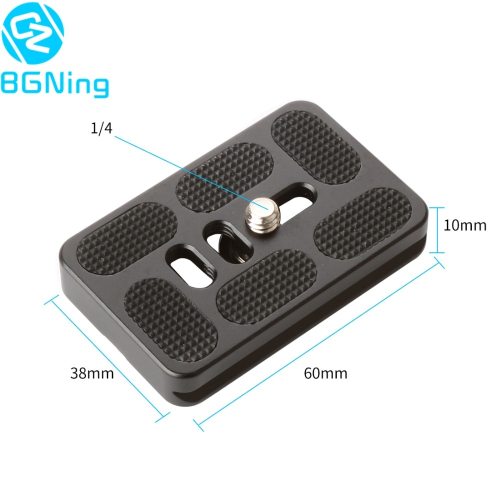 BGNing Ball head Universal Quick Release Plate Clamp Adapter Mount for Digital Camera Tripod PU-60 60*38*10mm Photo Studio parts