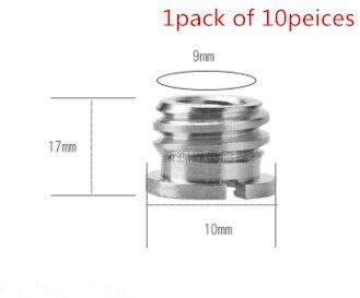 BGNing 1pack of 10pcs Internal and External 1/4-1/4 1/4-3/8 Screw Nut Photo Studio Accessory Multi-standard Adapter Screws