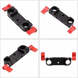 BGNing DSLR Rig Rod Clamp Rail Block For 15mm Rod Baseplate Mount Support 5D2 5D3 7D Camera Photography Accessory Kit