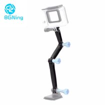 BGNing CNC Triple Extended Shooting Bracket Frame Mount Selfie Stick Tripod Hand Grip for Gopro Hero 5 4 SJCAM yi GitUP Action Cameras