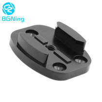 BGNing Aluminum CNC Black Flat Surface Tripod Mount Adapter for All Gopro Hero 5 4 3 / SJcam / Yi Action Cameras with 1/4 Screw Hole