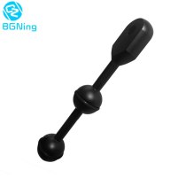 BGNing Diving Flashlight Extension Column with Dual Head Balls Joints Light Arm Extension Rod Tripod for Camera Underwater Photography