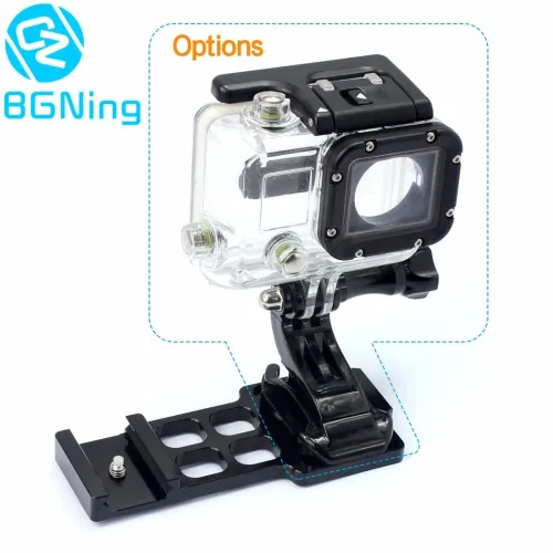 BGNing Action Camera Accessory 20mm Side Rail Connection Plate Mount Adapter / Fixed Bracket Base Mount Holder Screws Screwdriver Kit