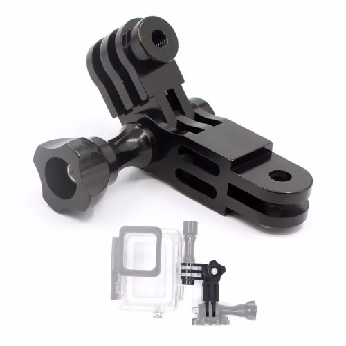 BGNing CNC Aluminum Three-Way Pivot Arm Mount Adapter for GOPRO Hero 1 2 3 3+ 4 5 Session /Yi /SJcam /GitUp /AEE /Sony Action Cameras