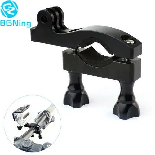 BGNing 360 degree Rotatable Cycle Bike Motorcycle Handlebar Holder Mount Adapter Adjustable for Gopro Hero 7 6 5 Yi SJcam Sports Cameras
