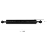 BGNing Carbon Fiber Float Buoyancy Aquatic Arm Dual Ball Floating Arm Diving Camera Tray for Gopro /xiaoyi /EKEN for DJI OSMO Action