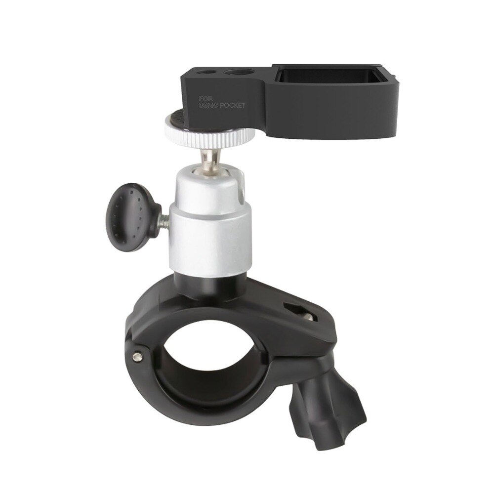BGNing CNC Handheld Gimbal Stabilizer Bicycle Mount Holder Bike Bracket Clamp Stander Clip for DJI OSMO POCKET with 1/4 inch Port