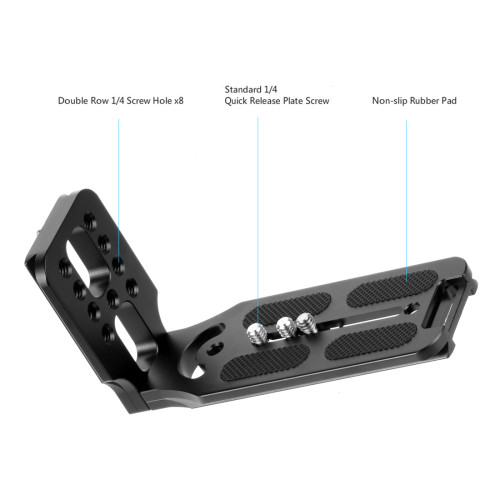 BGNing Profession Quick Release L Plate Bracket Vertical Shooting for Manfrotto for Zhiyun Gimbal for Canon /Nikon /Sony Video Cameras