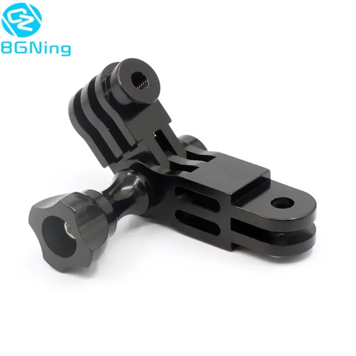 BGNing Aluminum Three-Way Pivot Arm Adjustable Mount Adapter with Screws for Hero 2 3 3+ 4 5 Session XiaoYi SJcam GitUp Action Camera