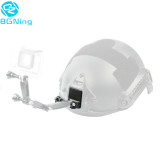BGNing Upgrade Aluminum Alloy Fixed Mount Helmet with Screw for Hero 2/3/3+/4/5 Session XiaoYi Sjcam Action Camera Helmet Fixed Adapter