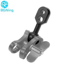 BGNing 1  1 inch Ball to YS Head Clip Arm for Gopro Action Video Camera Light Diving Ball Head Butterfly Clip Adapter Mount Accessories