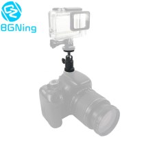 BGNing Photo Studio Light Monitor Ball Tripod Bracket 1/4 Screw Universal Ball Head and Phone Clip Stand Holder with Double Hole Black