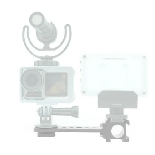BGNing Aluminum 3-Head Cold Shoe Extension Bracket for MOZA Gimbal Mobile Phone Stabilizer Extended Light Microphone