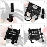 GUB G-91 Bicycle Electric Motorcycle Scooter Aluminum Alloy Bike Phone Mount With USB Charging Stable Phone Holder