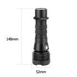 BGNING Aluminum Alloy CNC Diving Photography Bracket with Butterfly Ball Clamp+ 2pcs Flashlight + Fixed Clip for SLR Sports Camera Photography