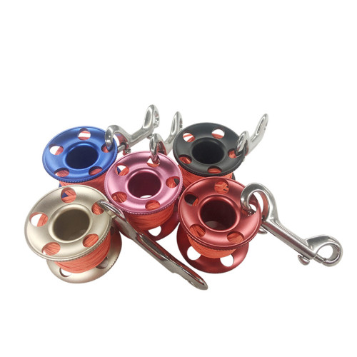 BGNing Diving Reel Set Ultra-Small Aluminum Diving Reel Bobbin Diving 15m Dedicated Reel