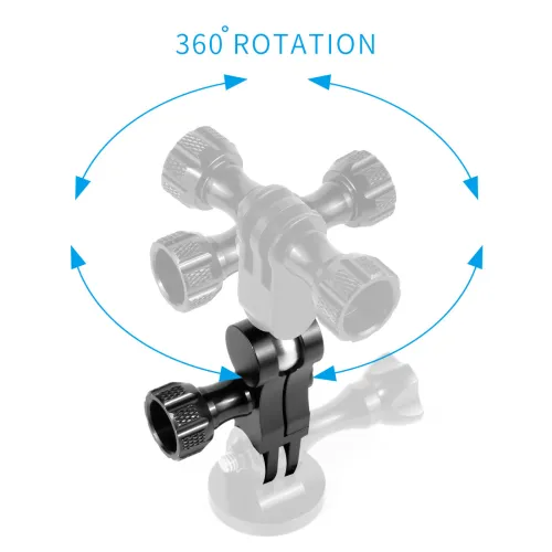 BGNING Universal Adjustment Arm Metal Adapter Bracket for GoPro Little Ant Mountain Dog And Other Sports Cameras