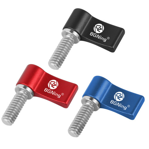 BGNing CNC Aluminum Alloy 1/4 SLR Camera Clamp Screw Adjustable Hand Screw Tight Lock Screws for DSLR Photographic Equipment Camera Accessories
