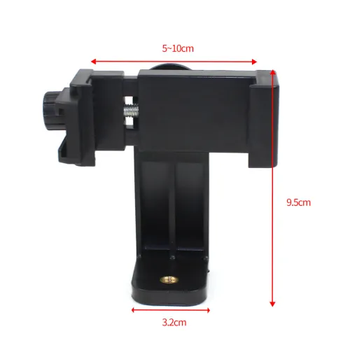 BGNING 360 Degree Rotation Tripod Mount Holder Cell Phone Stand Bracket Clip Mount Bracket Adapter for Mobile Phone Smartphone