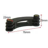 BGNING 3D Printing PLA Short Bending Rod Extension Arm Double-headed Clover M5 Card Sot Helmet Bracket Extension Bending Rod for GOPRO / SJCAM / Xiaomi / DJI Sports Cameras​