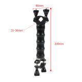 BGNing Outdoor Sports Aluminum Alloy Accessories Bicycle Clip Electric Motorcycle Clip Flashlight Holder Clip for 21 ~ 30mm Pipe