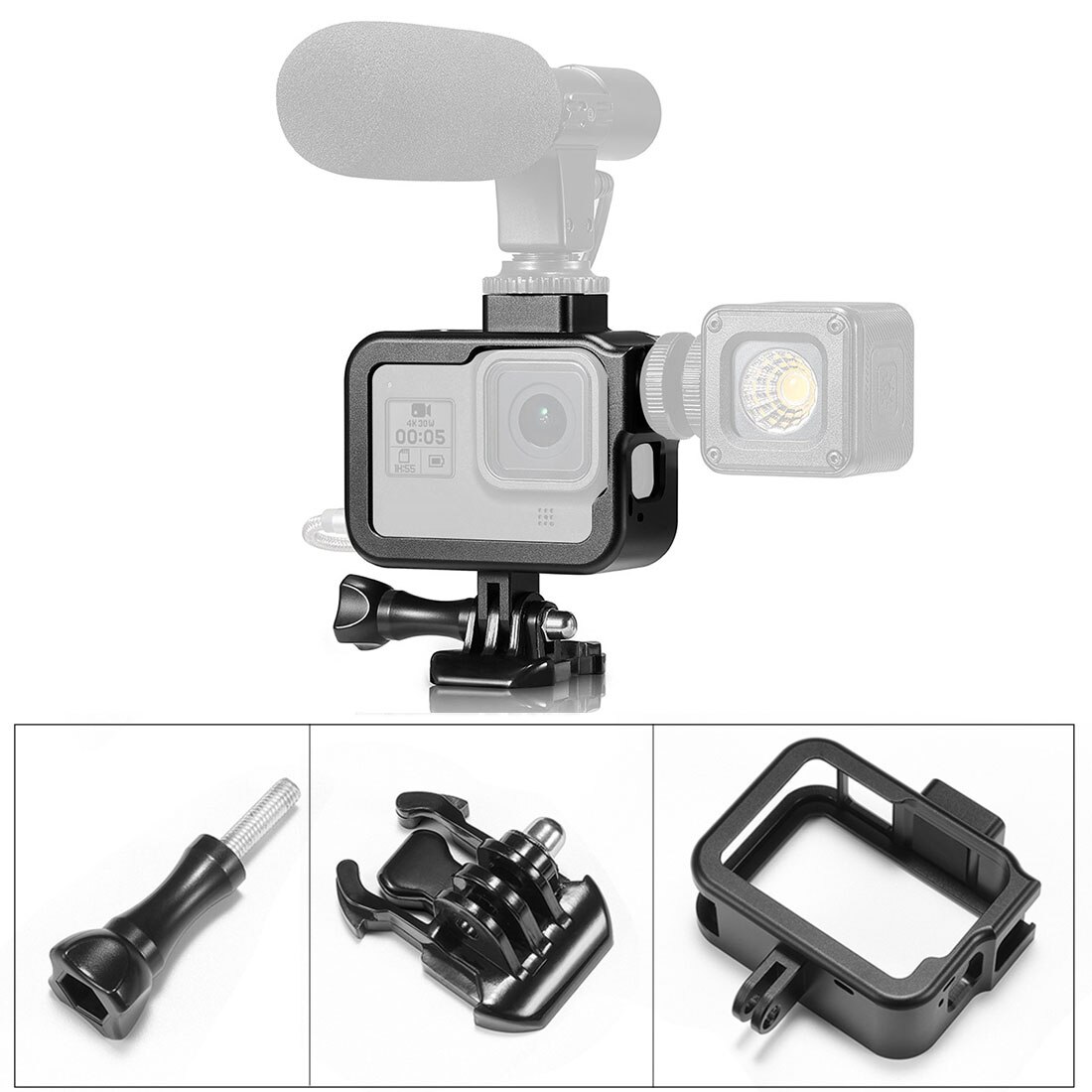BGNing For Gopro Hero 8 Frame Case Border Protective Cover Housing Mount Base for Gopro Hero 8 Protection Accessory