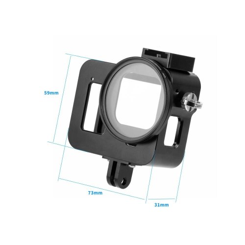 BGNing Aluminum Protection Frame Camera Cage for GoPro Hero 8 Black with 52mm UV Lens Filter Protector Cover Housing Case Mount